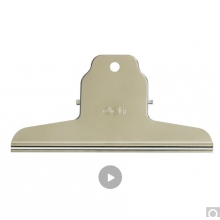 得力(deli)4只145mm山形票據(jù)票夾畫板夾 財務(wù)票據(jù)夾金屬票據(jù)夾子 辦公用品 大號9531